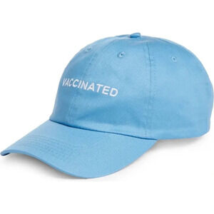INTENTIONALLY BLANK
Vaccinated Embroidered Baseball Cap In Blue/ White